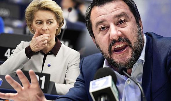 Salvini vrea să o dea jos pe Ursula von der Leyen de la Comisia Europeană