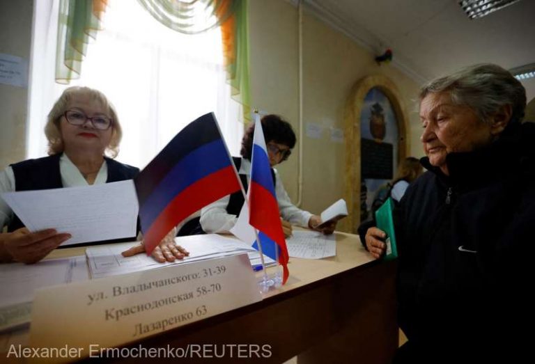 Moscova susţine că regiunile ucrainene ocupate au făcut o ‘alegere liberă în favoarea Rusiei’