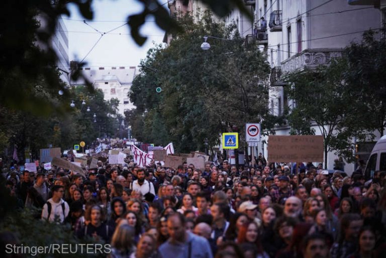 Protest masiv la Budapesta împotriva guvernului lui Viktor Orban