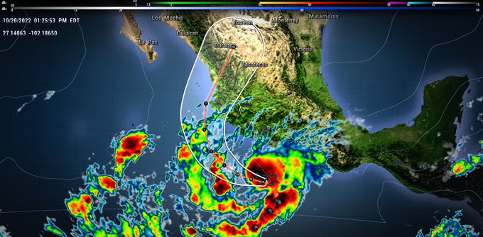 Furtuna tropicală Roslyn se transformă în uragan şi se apropie de Mexic