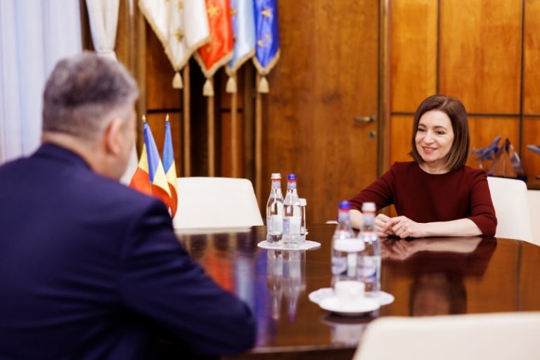 La București, Maia Sandu a avut o întrevedere cu Premierul Marcel Ciolacu