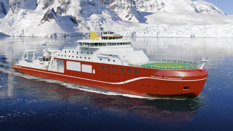 Nava de cercetare polară RRS Sir David Attenborough va studia impactul schimbărilor climatice în Antarctica