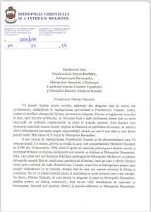 Scandalul dintre biserici ia amploare. Mitropolit Vladimir a trimis o scrisoare Patriarhului Daniel: „salariul oferit influențează percepția asupra naționalității" 1 2 8