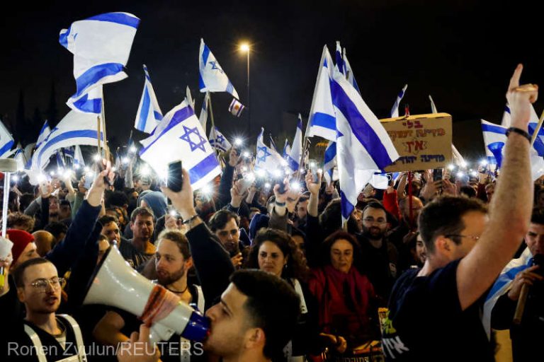 A 15-a săptămână de proteste în Israel împotriva reformei justiţiei