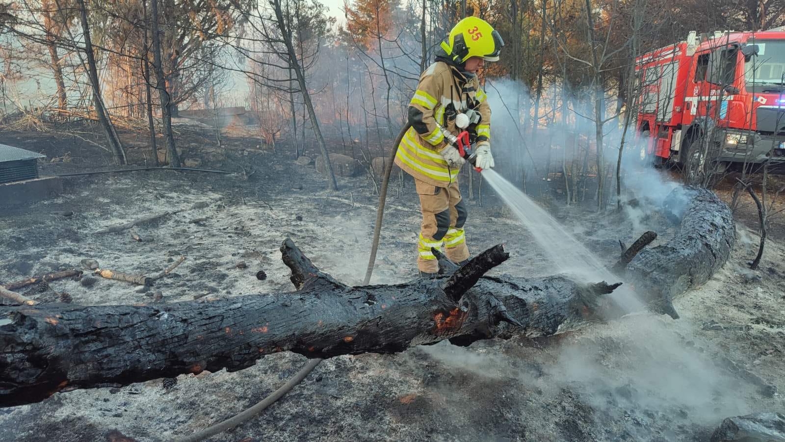 Pompierii moldoveni sunt implicați activ la stingerea incendiilor de vegetație din Grecia 5 pompieri Grecia 6