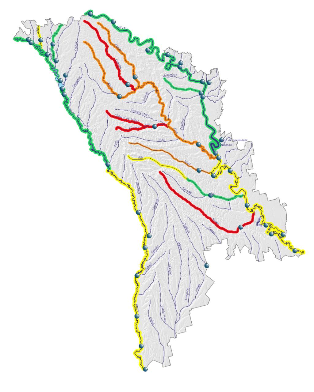 Avertizare hidrologică pentru majoritatea arterelor de apă din țară 1 apa redusa