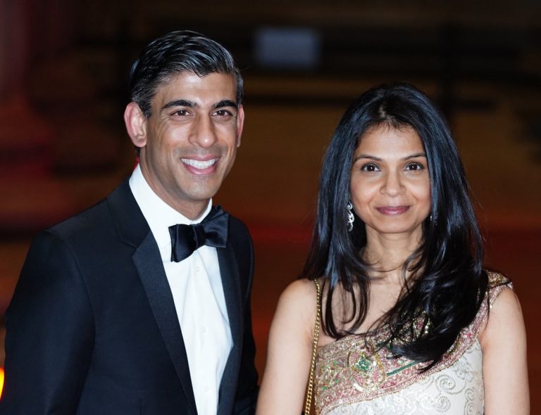 Soția lui Rishi Sunak a primit dividende în valoare de 12 milioane de lire sterline de la o companie cu operațiuni în Rusia