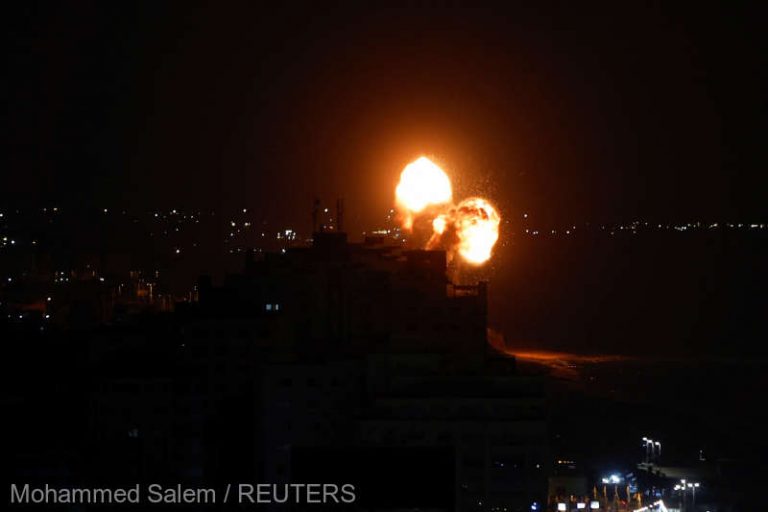 Atacuri aeriene israeliene asupra Gaza în ripostă la tiruri cu rachete