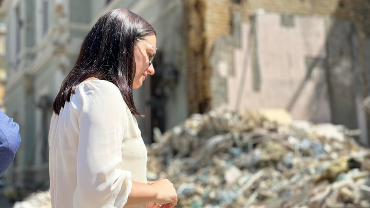 Cristina Gherasimov a văzut cu ochii ei ruinele spitalului Ohmatdit din Kiev