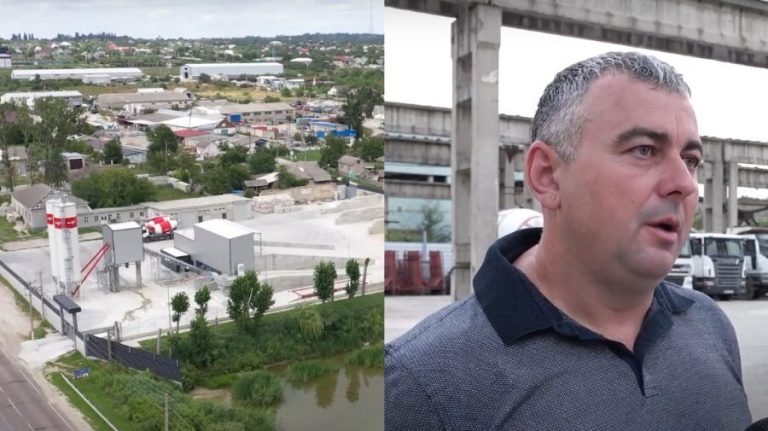 VIDEO – Fabrică de beton construită ILEGAL la Edineţ