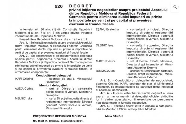 R. Moldova va semna un Acord cu Germania pentru combaterea evaziunii fiscale 1 3 2251