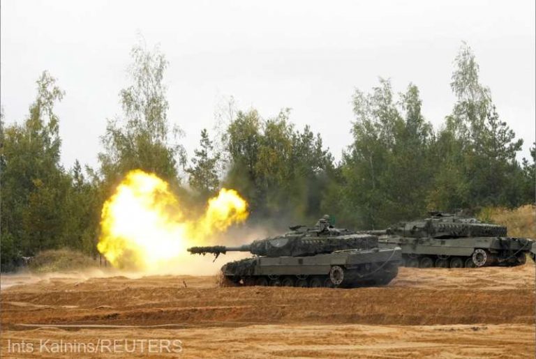 Primele zece tancuri Leopard 1, promise de Danemarca, Germania şi Olanda, au ajuns în Ucraina
