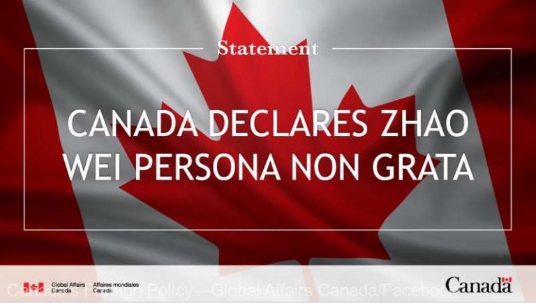 Canada expulzează un diplomat chinez după acuzaţii de intimidare a unui deputat