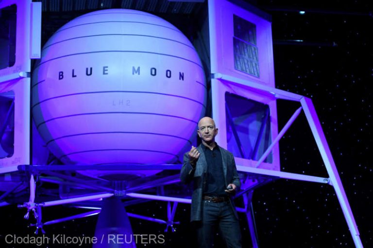 Blue Origin a câştigat un contract NASA pentru construcţia unui modul de aselenizare