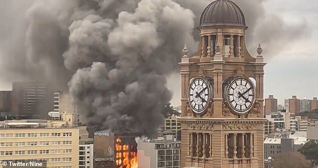 Incendiu puternic în inima oraşului Sydney – VIDEO