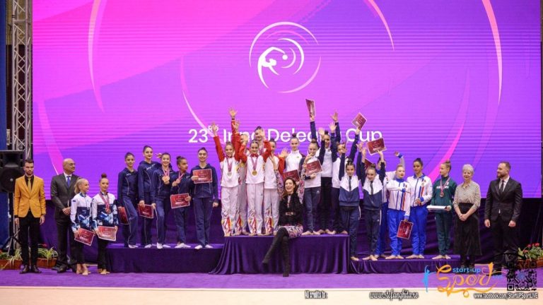 Sportivele noastre au urcat pe podium la turneul internațional de gimnastică ritmică