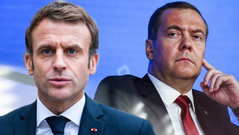 Medvedev îl atacă dur pe Macron