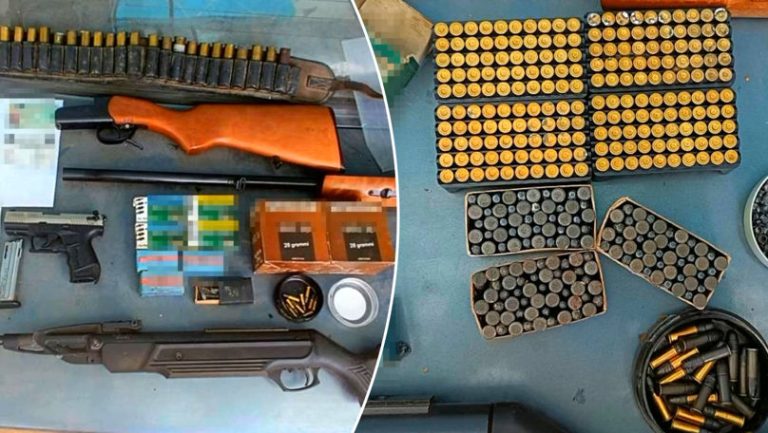 Doi bărbați ascundeau arme și muniții în casele lor (VIDEO)