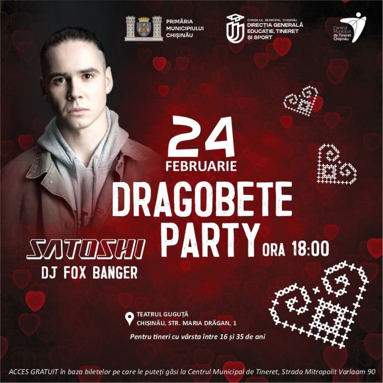 Un nou concert organizat de Primăria Chișinău! Sunt invitați tinerii între 16 și 35 de ani la Dragobete Party