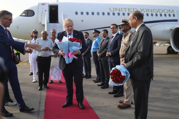 Boris Johnson face o vizită oficială în India