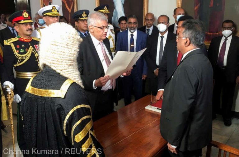 Ranil Wickremesinghe a depus jurământul în calitate de preşedinte al statului Sri Lanka