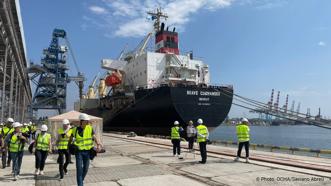 Primul vas al ONU încărcat cu cereale a plecat din Ucraina spre Africa – VIDEO