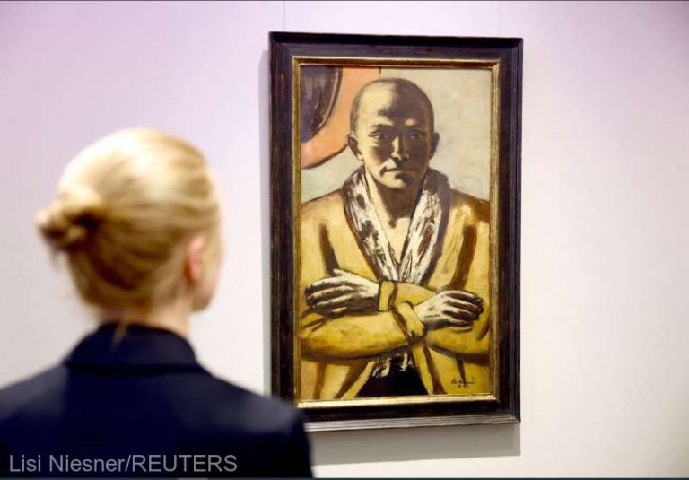Un autoportret al lui Max Beckmann, adjudecat contra unei sume record pentru o licitaţie desfăşurată în Germania
