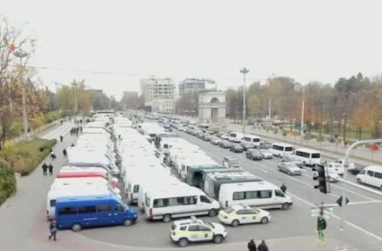 Transportatorii anunță un nou protest la Chișinău