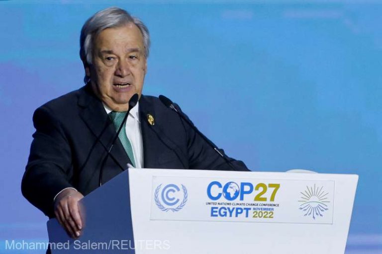 COP27: Antonio Guterres avertizează că ne îndreptăm spre o climă de iad