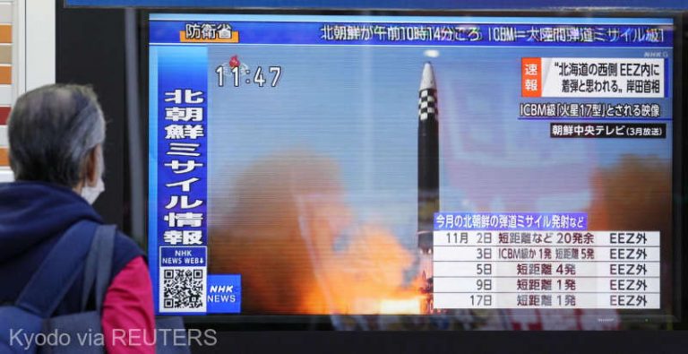 Coreea de Nord a lansat două rachete balistice spre Marea Japoniei