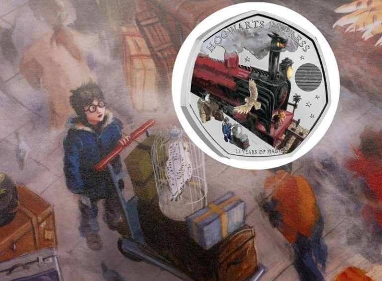Monetăria Regală Britanică a lansat o monedă cu trenul Hogwarts Express