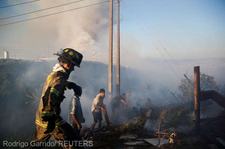 Incendiile de vegetaţie din Chile au distrus peste 750 de hectare de pădure