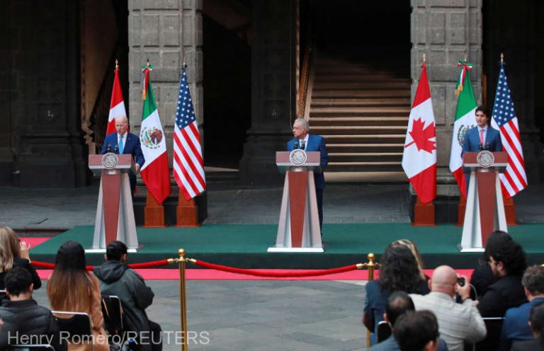 Biden susţine întărirea colaborării SUA cu Mexic şi Canada (VIDEO): ‘În trei suntem mai puternici’