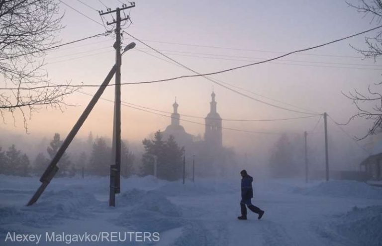 GER de crapă pietrele în cel mai friguros oraş din Siberia: Temperaturile au atins minus 50 de grade Celsius!
