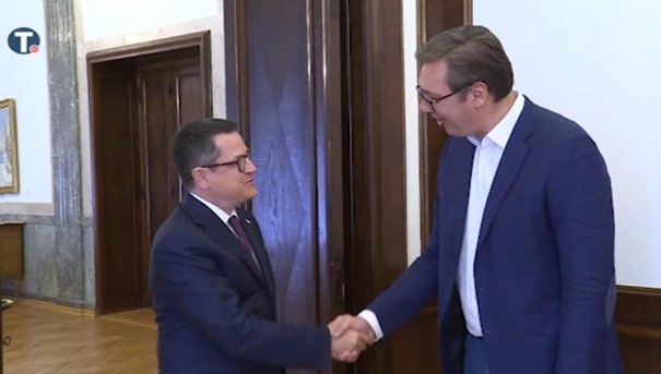 Preşedintele sârb Aleksandr Vucic l-a primit pe directorul SRI, Eduard Hellvig