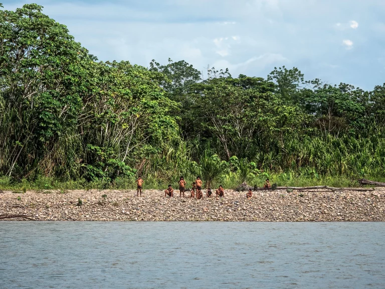 Un trib care nu a avut contacte cu exteriorul a ieșit din pădurea din Amazon în căutarea hranei
