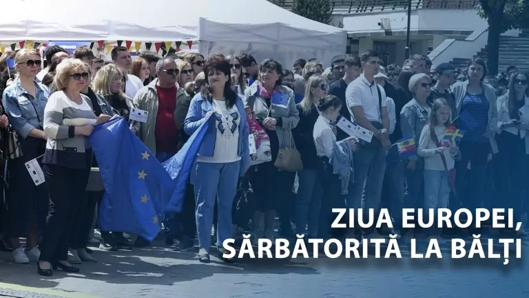 VIDEO/ Cum a fost sărbătorită Ziua Europei la Bălți