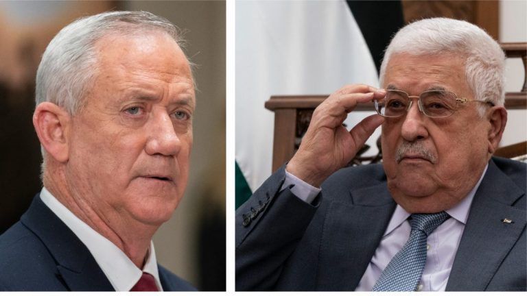 Rară întâlnire Abbas şi Gantz înaintea vizitei preşedintelui Biden în Orientul Mijlociu