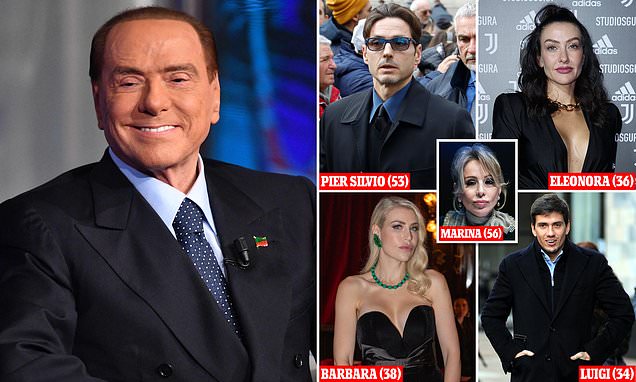 Testamentul lui Berlusconi: Primii doi copii vor controla Fininvest