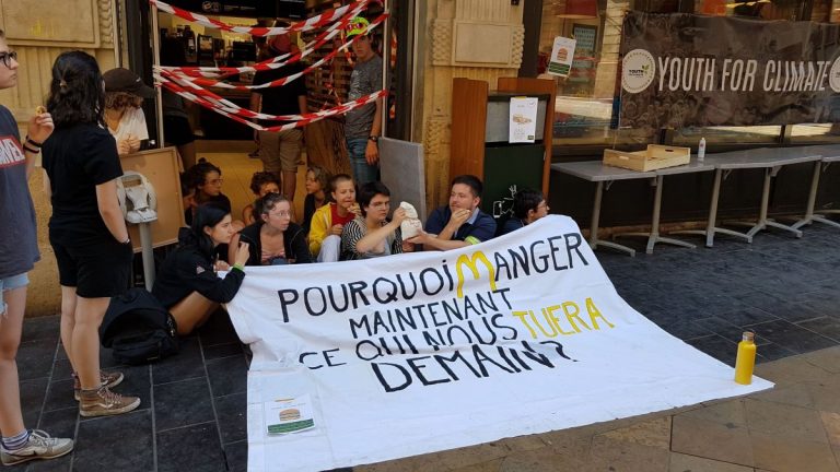 Zeci de tineri ecologişti au ocupat un restaurant McDonald’s la Bordeaux