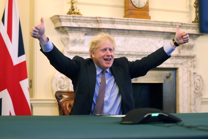 Boris Johnson îşi exprimă satisfacţia pentru acordul comercial post-Brexit cu UE