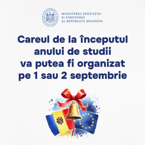 Anul de studii va începe pe data de 1 sau 2 septembrie