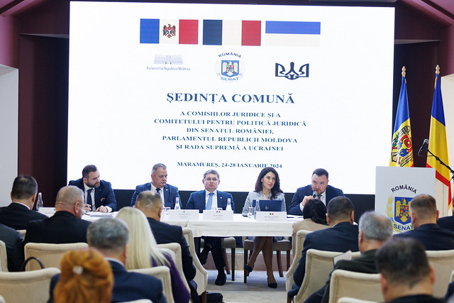 Comisiile juridice din Senatul României, ședință comună cu Parlamentul Moldovei și Rada Ucrainei