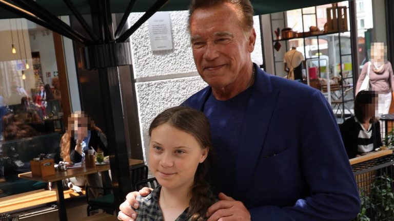 Greta Thunberg şi Arnold Schwarzenegger, aliaţi în lupta împotriva schimbărilor climatice