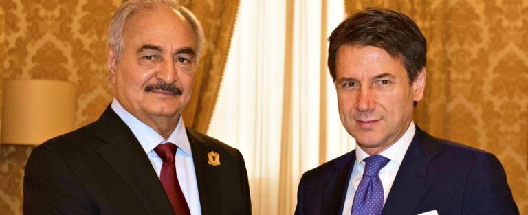 Mareşalul libian Khalifa Haftar la Roma pentru o întâlnire cu premierul italian Giuseppe Conte