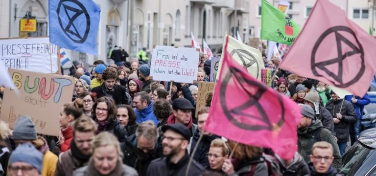 Proteste la Hanovra pentru libertatea presei