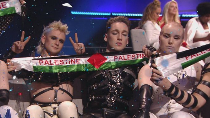 Islanda, amendată pentru afişarea de eşarfe în culorile palestiniene la Eurovision 2019