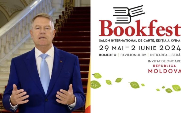 Iohannis: Prin invitarea R. Moldova ca oaspete de onoare, Bookfest promovează unitatea de limbă şi literatură