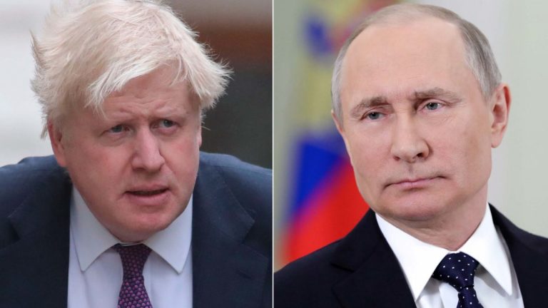 Boris Johnson îl îndeamnă pe Putin ‘să dea înapoi şi să se angajeze diplomatic’ pentru a evita ‘vărsarea de sânge’ în Ucraina