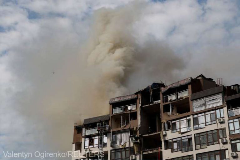 Moscova susţine că racheta care a vizat un bloc de apartamente din Kiev a fost o rachetă ucraineană